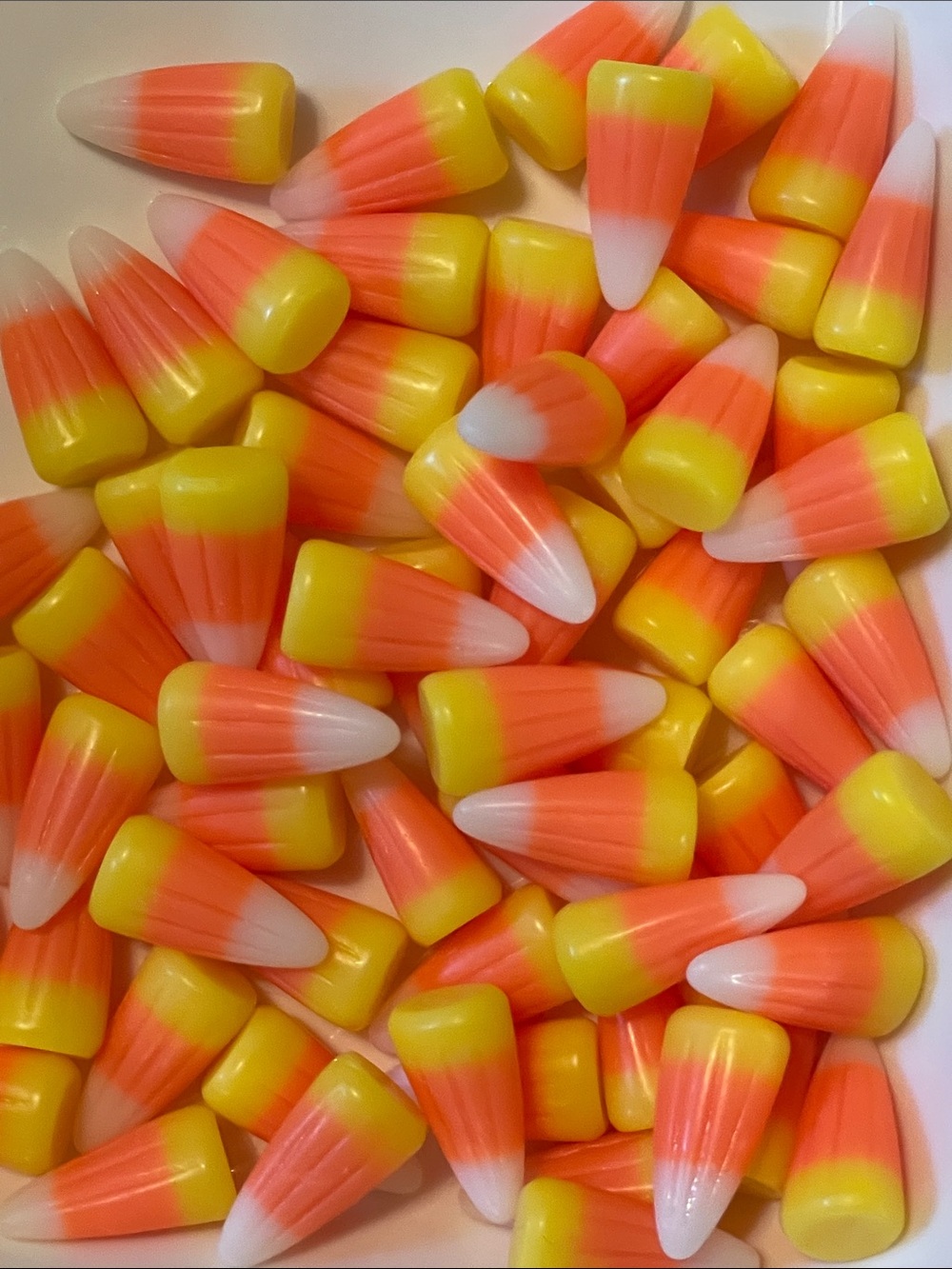 50 Fake Candy Corn Candy - Yellow Orange White -